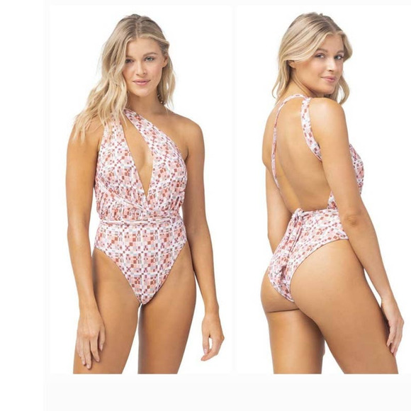 New Anthropologie L SPACE Allegra One-piece Swimsuit $198 LARGE - Picture 4 of 10